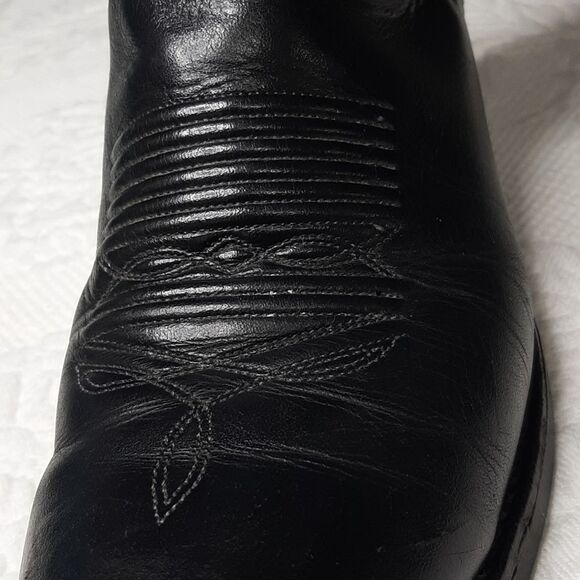 J. CHISHOLM Black Leather Boots - Picture 5 of 16